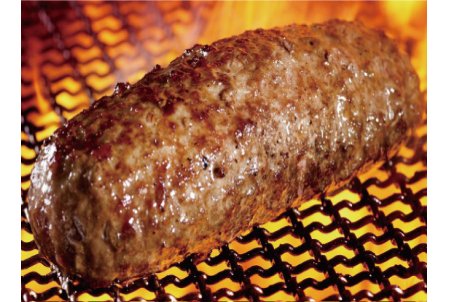 炭焼き&粗挽きビーフ100％のハンバーグはステーキハウスならでは。